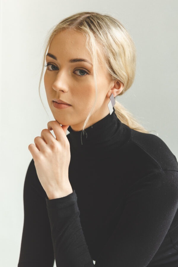 Lilla-valge sik-sak romb S - Image 4